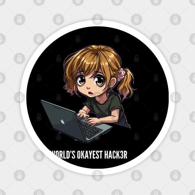 World's Okayest Hacker v5 Magnet by AI-datamancer